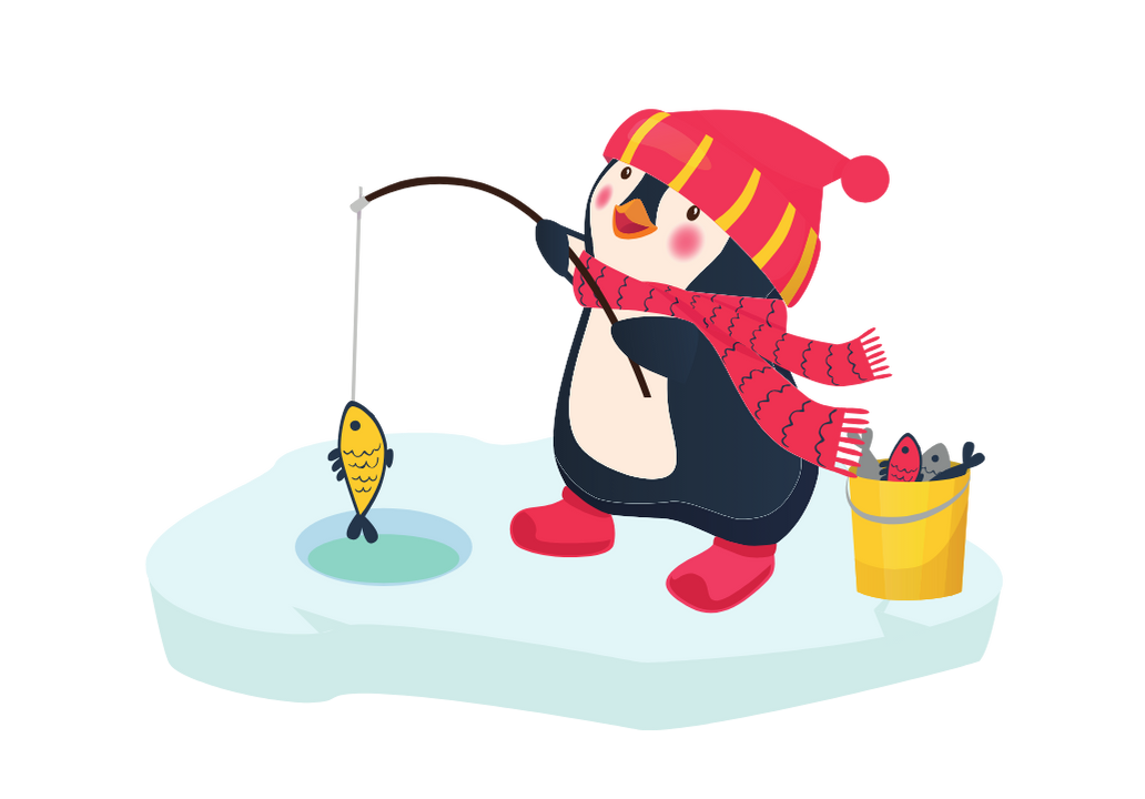 penguin fishing